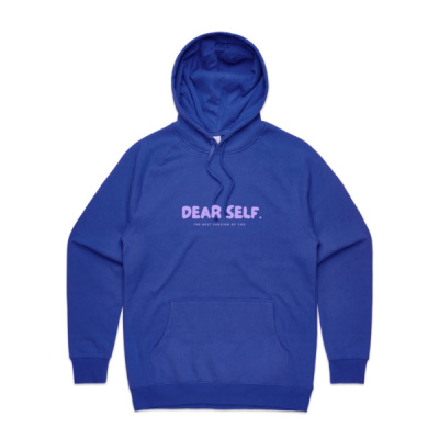 Dear Self Series Hoodie - Royal Blue  Thumbnail